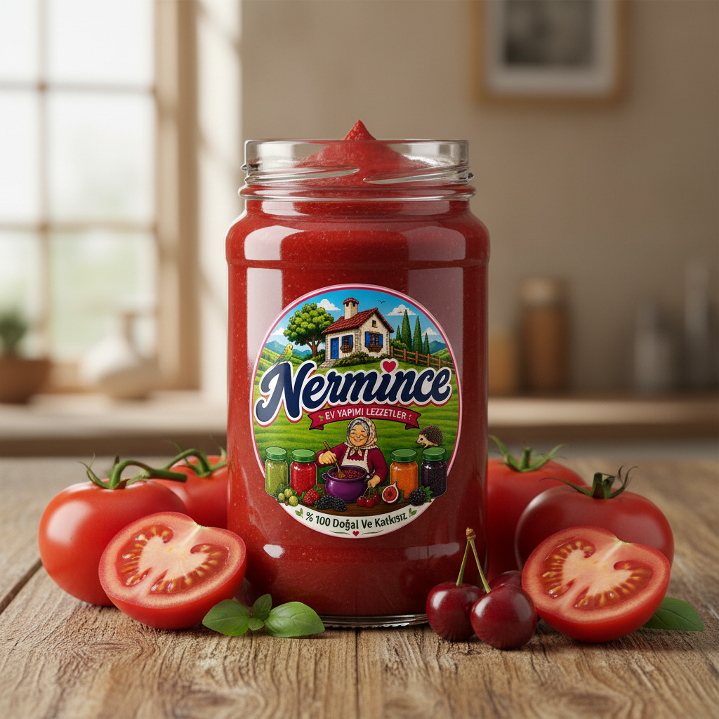 Nermince ev yapımı domates salçası